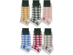 Nakışlı Kadın Patik Çorap 12'li Paket