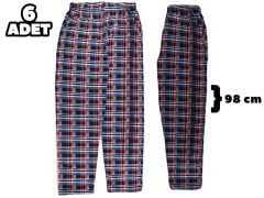 Hilal Yıldız Ekose Cepli Normal Beden Tek Alt 6'lı