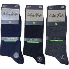 Erkek Bambu Soket Çorap 12'li Paket