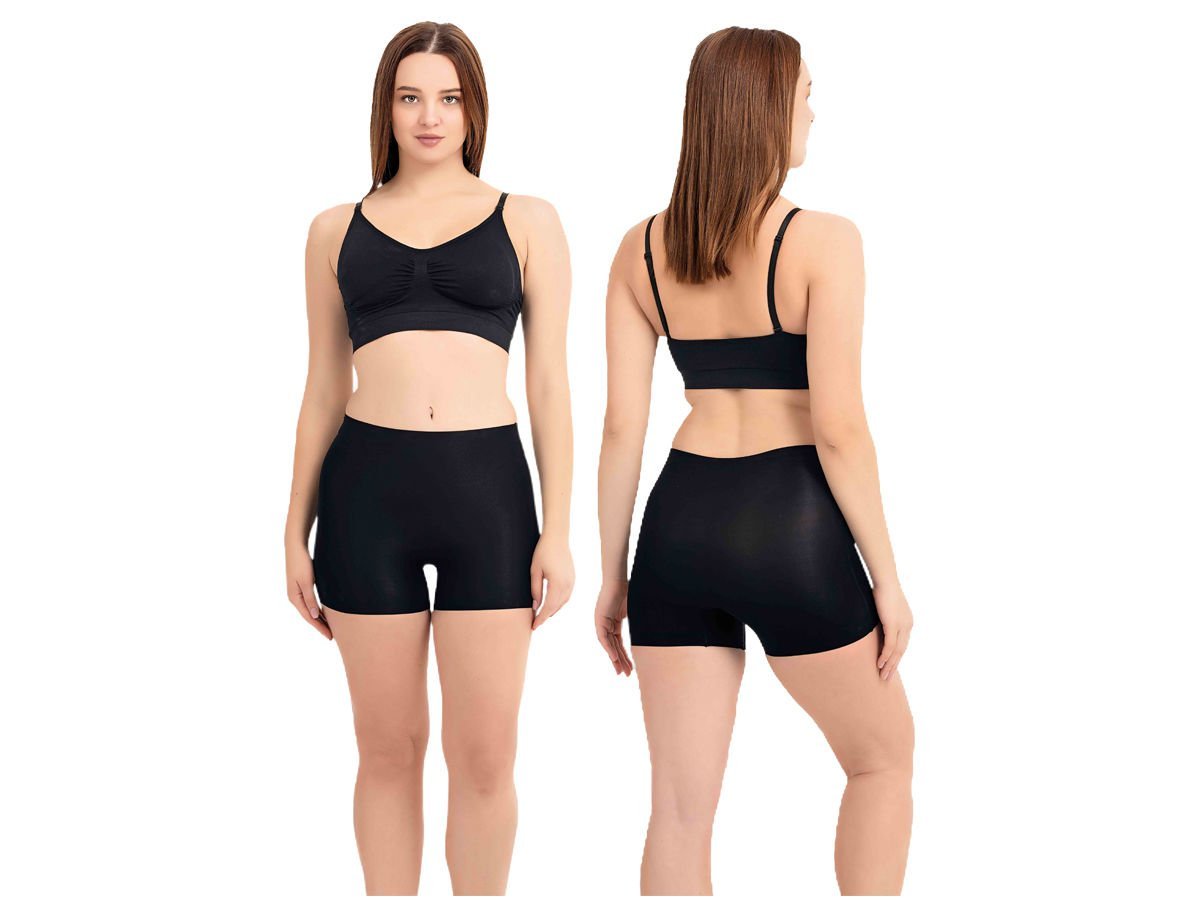 Kadın Lazer Kesim Boxer Korse