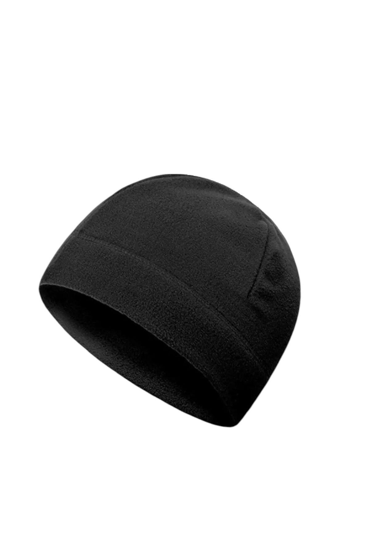 Unisex Siyah Termal Kışlık Kaliteli Çift Kat Polar Bere