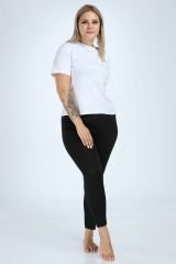 Hilal Yıldız Viskon Düz Paça Bayan Uzun Tayt