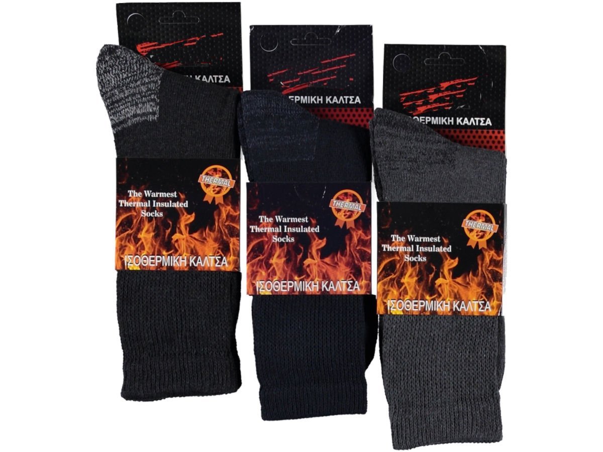 Erkek Dikişsiz Ahtapotlu Termal Havlu Soket Çorap 6 lı Paket