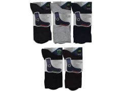 Erkek Dikişsiz Bambu Diyabet Şeker Soket Çorap 6 lı Paket