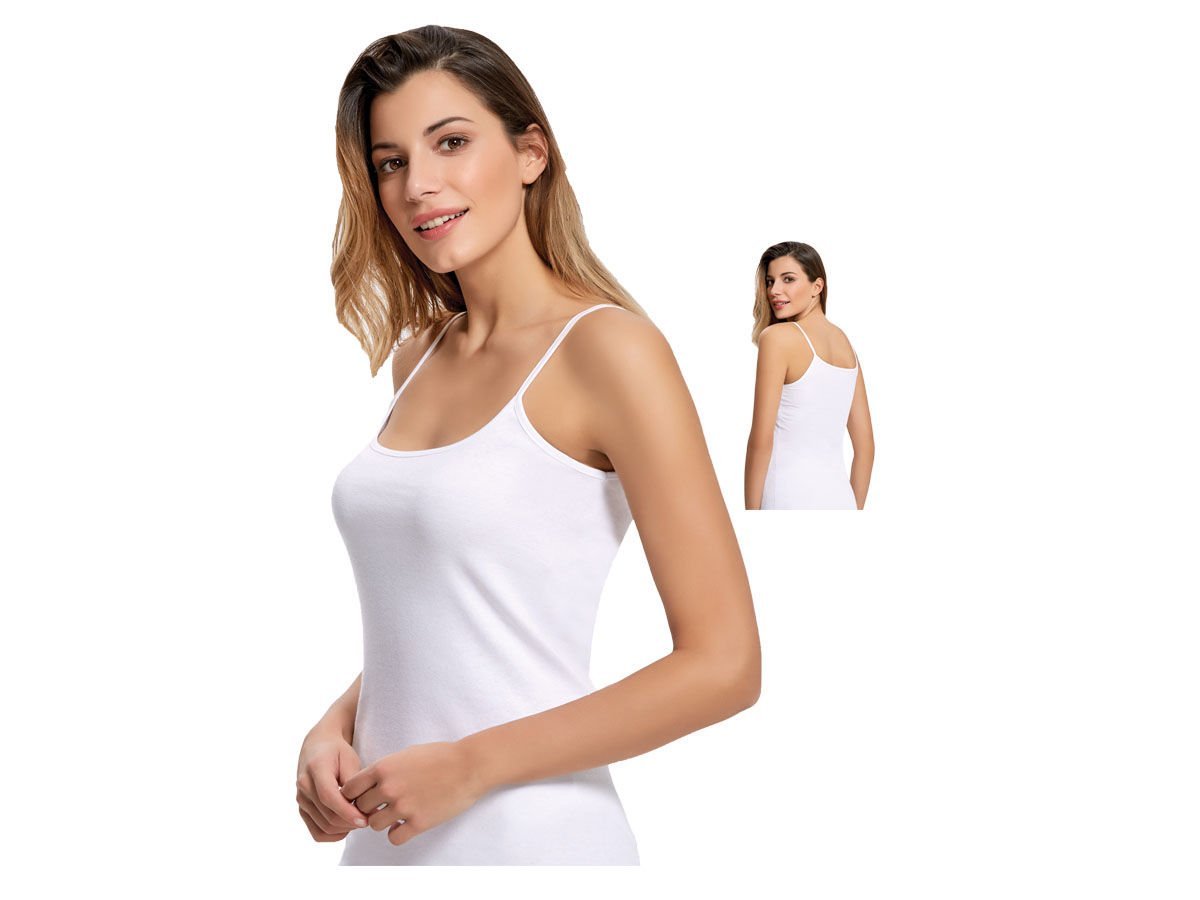 Kadın Penye Yumuşacık İp Askılı Atlet 6'lı Paket