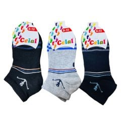 Süper Ekonomik Erkek Çocuk Patik Çorap 12'li Yumuşacık